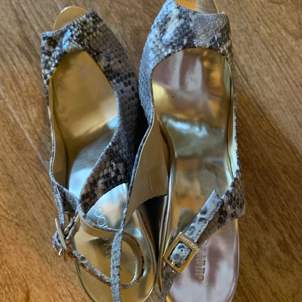 Jimmy Choo Open Toe Wedges